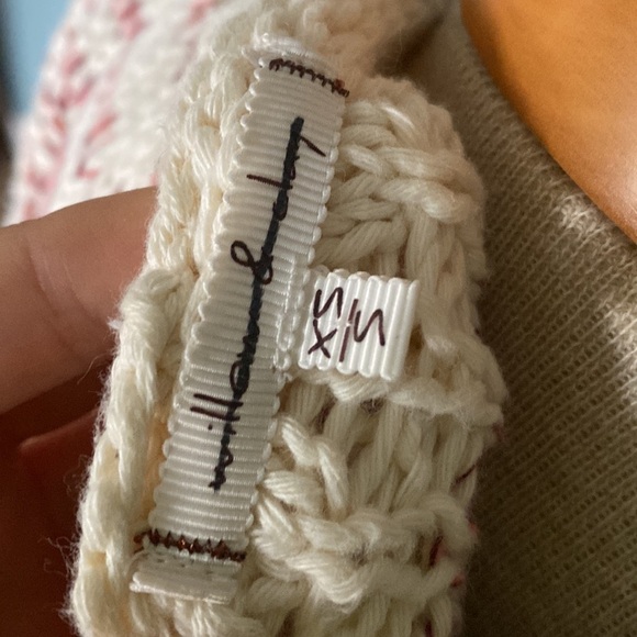 Willow & clay long line duster cable knit sweater vest. Size XS/S. Boho cottage - Picture 6 of 7